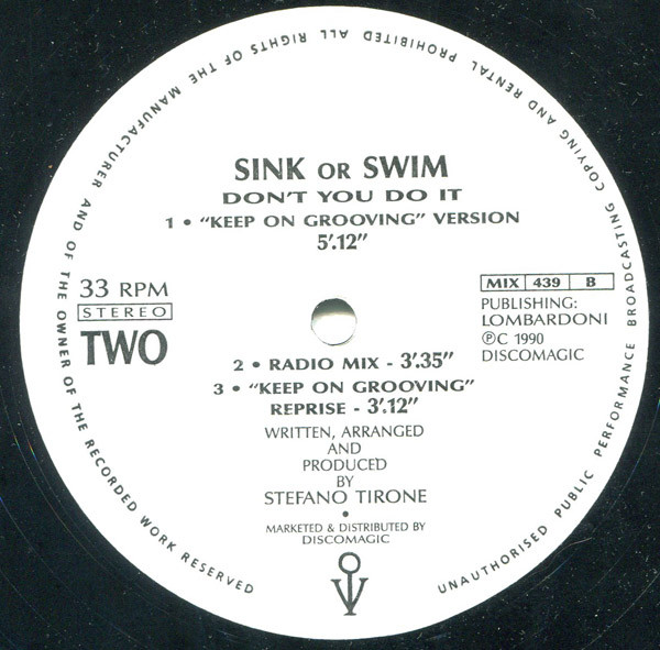 Sink Or Swim - Don't You Do It | Discomagic Records (MIX 439) - 4 Sink Or Swim - Don't You Do It | Discomagic Records (MIX 439) - 4