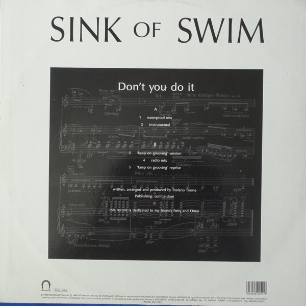 Sink Or Swim - Don't You Do It | Discomagic Records (MIX 439) - 2 Sink Or Swim - Don't You Do It | Discomagic Records (MIX 439) - 2