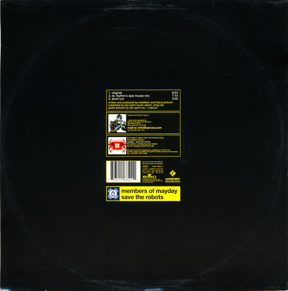 Members Of Mayday - Save The Robots | Low Spirit Recordings (74321 56851 1) - 2 Members Of Mayday - Save The Robots | Low Spirit Recordings (74321 56851 1) - 2