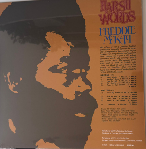 Freddie McKay - Harsh Words | SeeWhy Records (SWLP 001) - 2 Freddie McKay - Harsh Words | SeeWhy Records (SWLP 001) - 2