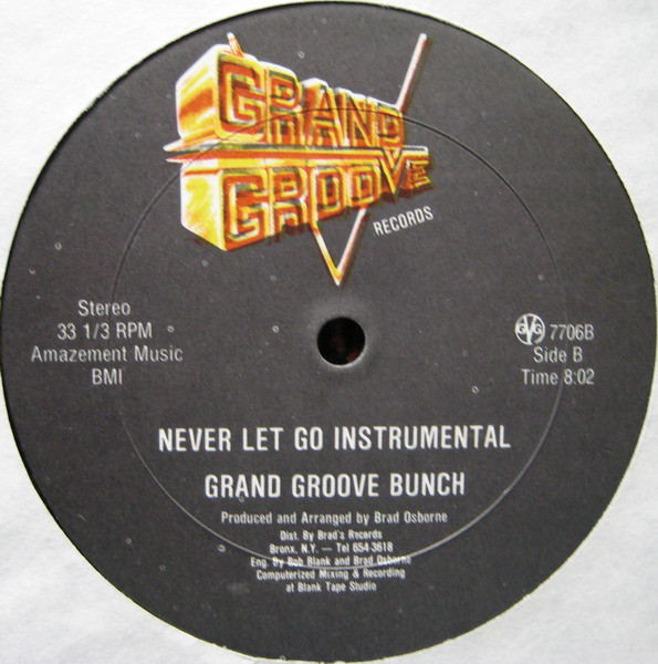 T-Ski Valley / Grand Groove Bunch - Never Let Go | Grand Groove Records (GG 7706) - 2 T-Ski Valley / Grand Groove Bunch - Never Let Go | Grand Groove Records (GG 7706) - 2
