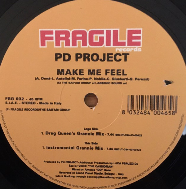 PD Project - Make Me Feel | Fragile Records (FRG 032) - 2 PD Project - Make Me Feel | Fragile Records (FRG 032) - 2