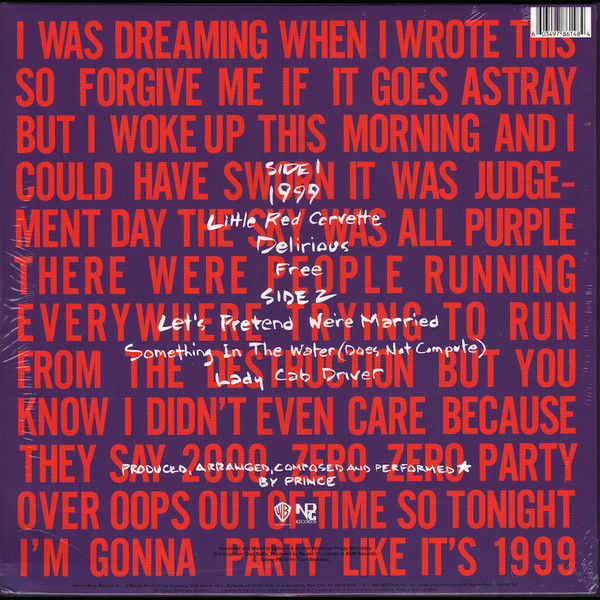 Prince - 1999 | Warner Bros. Records (603497861484) - 2 Prince - 1999 | Warner Bros. Records (603497861484) - 2