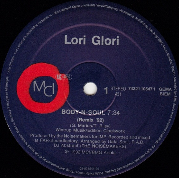 Lori Glori - My Body + Soul | MCI (74321105471)
