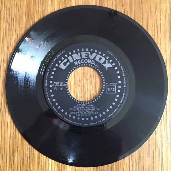 Augusto Martelli - Djamballà / Beryl's Tune (Colonna Sonora Originale Del Film) | Cinevox Record (MDF 021) - 4
