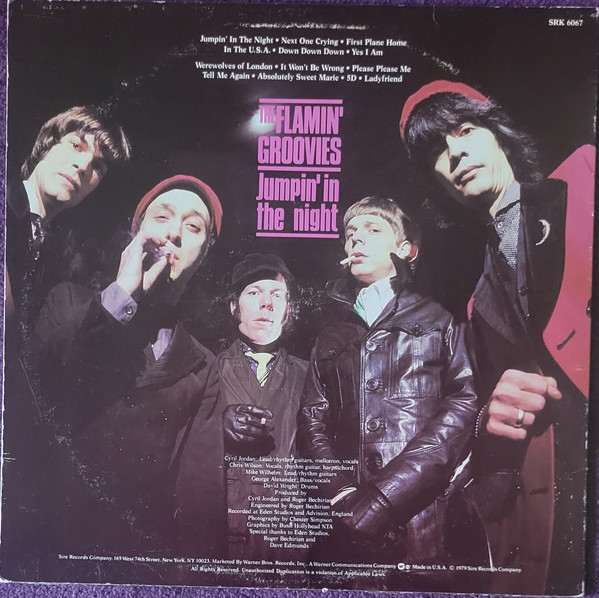 The Flamin' Groovies - Jumpin' In The Night | Sire (SRK 6067) - 2