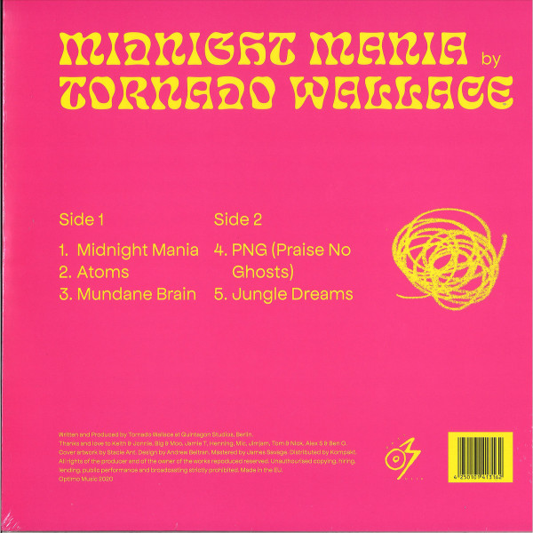 Tornado Wallace - Midnight Mania | Optimo Music (OM LP 17) - 2