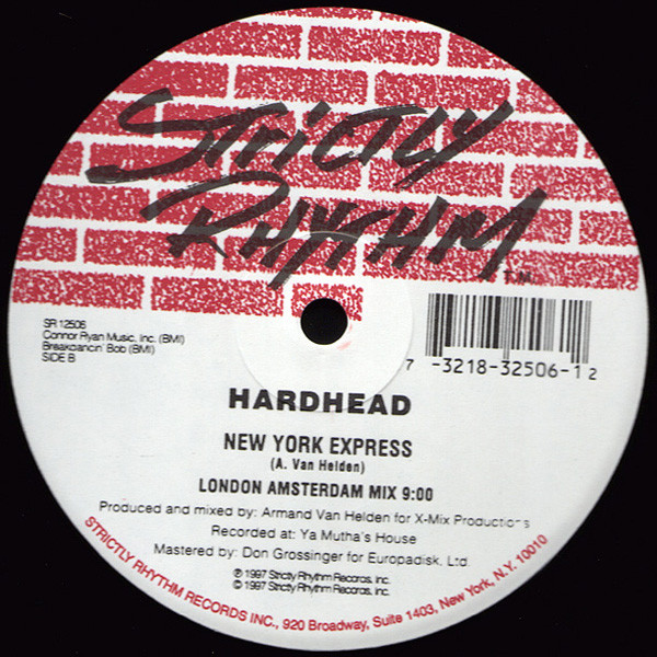 Hardhead - New York Express (The Unreleased Mixes) | Strictly Rhythm (SR 12506) - 2 Hardhead - New York Express (The Unreleased Mixes) | Strictly Rhythm (SR 12506) - 2