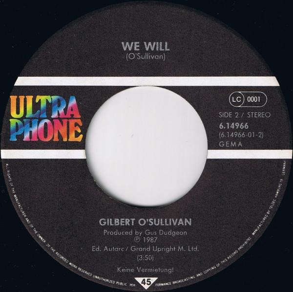 Gilbert O'Sullivan - So What | Ultraphone (6.14966) - 4
