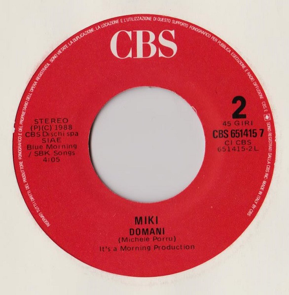 Miki Porru - Ogni Tanto Si Sogna | CBS (CBS 651415 7) - 4