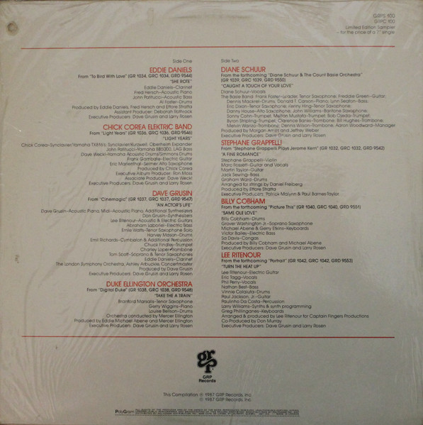 Various - A Cut Above | GRP (GRPS 100) - 2