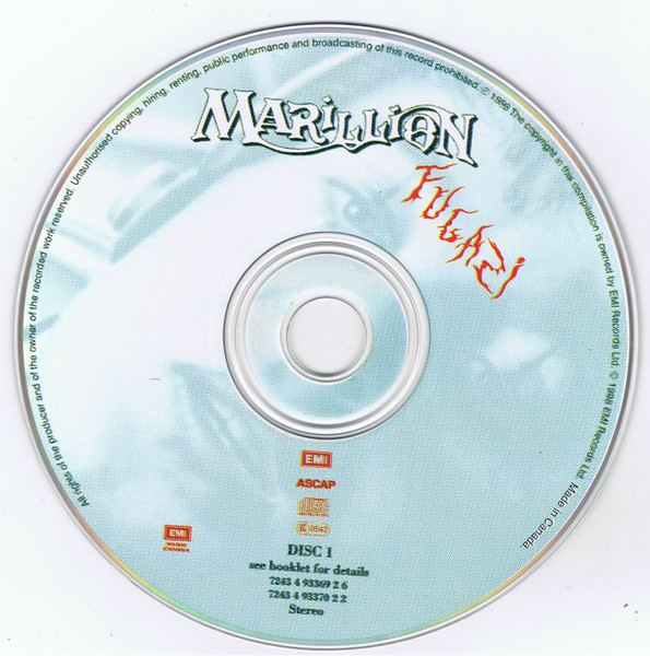 Marillion - Fugazi (2CD) [CD] | EMI (7243 4 93369 2 6) - 3