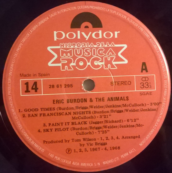 Eric Burdon - Eric Burdon | Polydor (28 61 295) - 4
