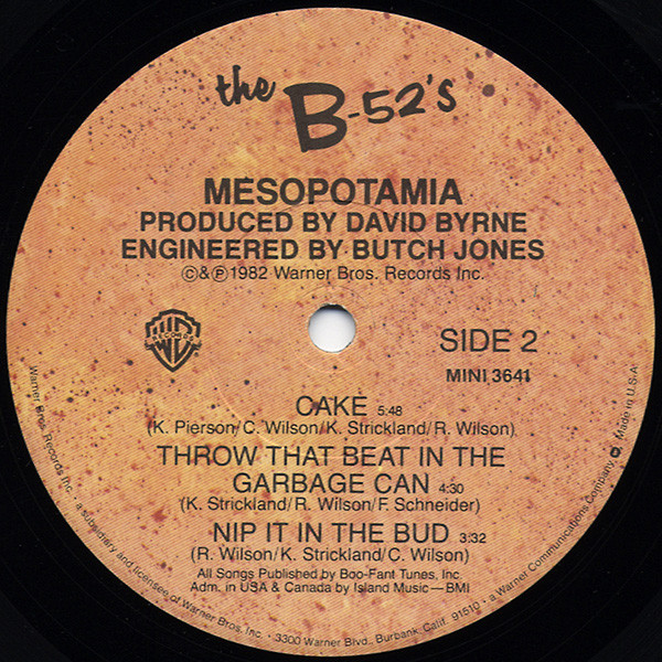 The B-52's - Mesopotamia | Warner Bros. Records (MINI 3641) - 4