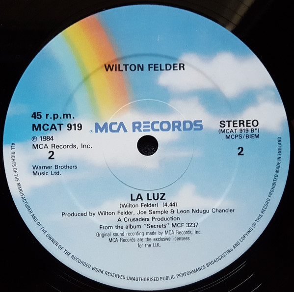 Wilton Felder - (No Matter How High I Get) I'll Still Be Looking Up To You | MCA Records (MCAT 919) - 4 Wilton Felder - (No Matter How High I Get) I'll Still Be Looking Up To You | MCA Records (MCAT 919) - 4
