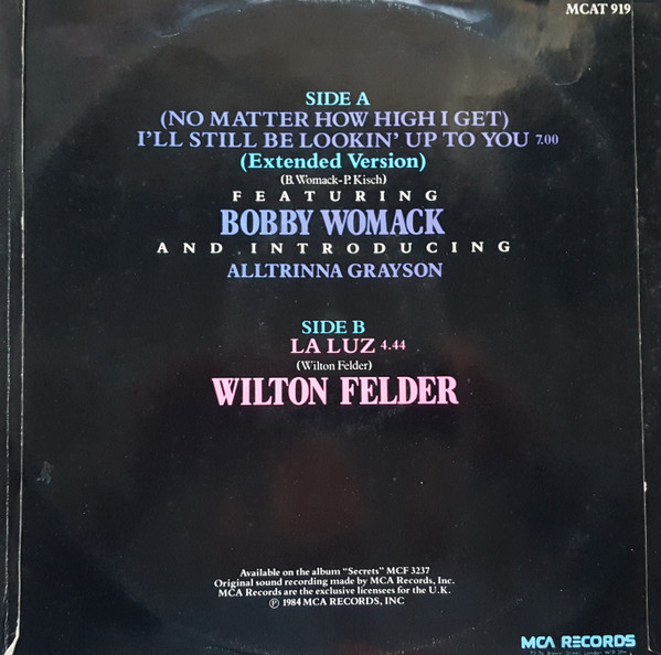 Wilton Felder - (No Matter How High I Get) I'll Still Be Looking Up To You | MCA Records (MCAT 919) - 2 Wilton Felder - (No Matter How High I Get) I'll Still Be Looking Up To You | MCA Records (MCAT 919) - 2