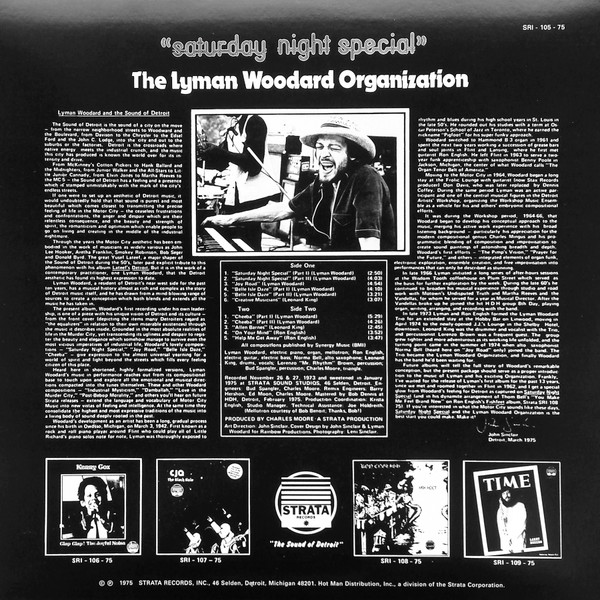 The Lyman Woodard Organization - Saturday Night Special | Strata Records (SRI-105-75) - 2