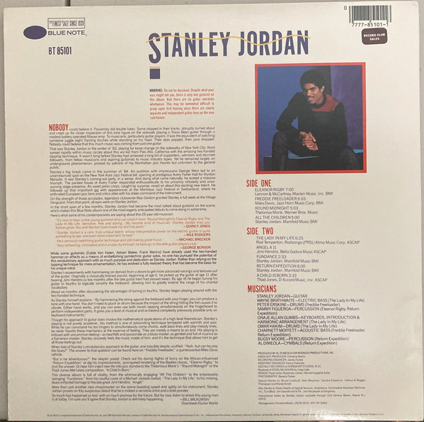 Stanley Jordan - Magic Touch | Blue Note (BT 85101) - 2