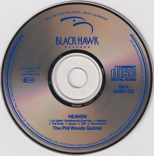 The Phil Woods Quintet - Heaven | BlackHawk Records (BKH 50401 CD) - 2