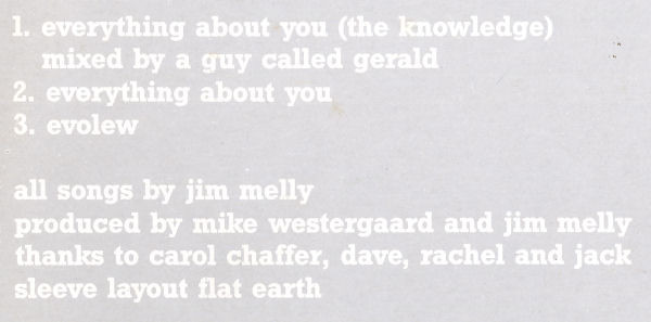 My Jealous God - Everything About You | Rough Trade (rtt 228) - 3
