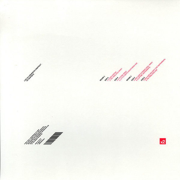 Pet Shop Boys - Love Is A Bourgeois Construct 2LP | x2 (x2 0004 VL 1) - 2