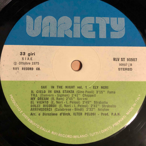 Ely Neri - Sax In The Night Vol.1 | Variety (RLV ST 90507) - 3 Ely Neri - Sax In The Night Vol.1 | Variety (RLV ST 90507) - 3
