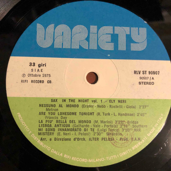 Ely Neri - Sax In The Night Vol.1 | Variety (RLV ST 90507) - 4 Ely Neri - Sax In The Night Vol.1 | Variety (RLV ST 90507) - 4