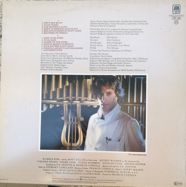 Stewart Copeland - Rumble Fish (The Original Motion Picture Soundtrack) | A&M Records (AMLH 64983) - 2
