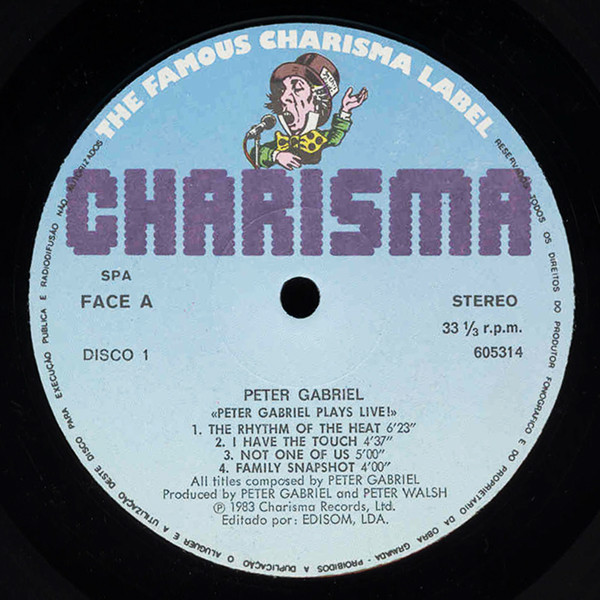 Peter Gabriel - Plays Live | Charisma (605314) - 2
