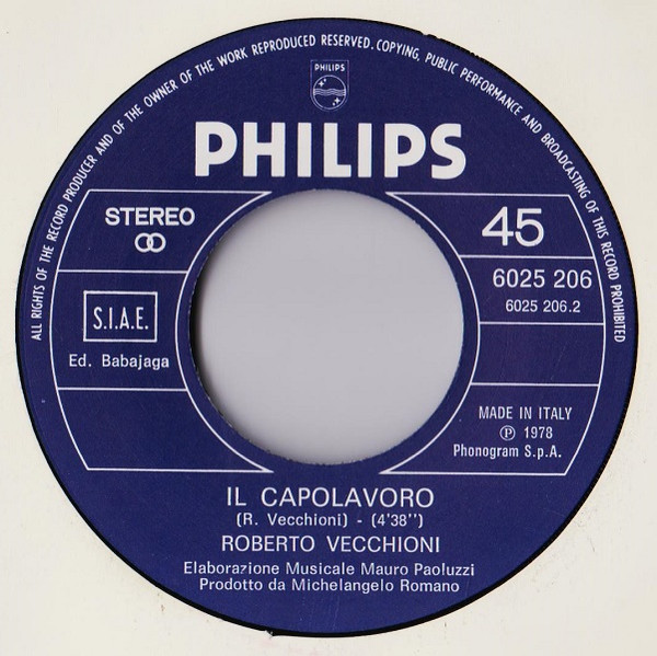 Roberto Vecchioni - Stranamore (Pure Questo È Amore) | Philips (6025 206) - 4