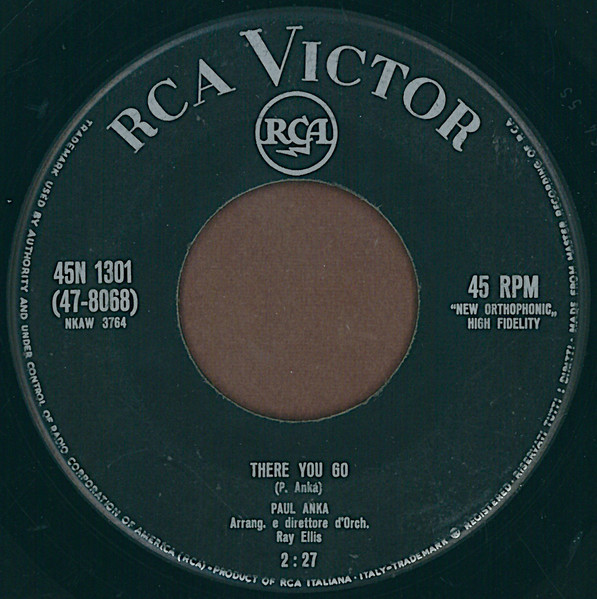 Paul Anka - Every Night / There You Go | RCA Victor (45N - 1301) - 4