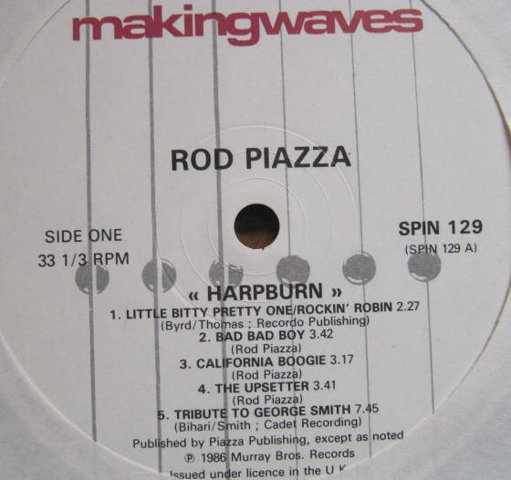 Rod Piazza - Harpburn | Making Waves (SPIN 129) - 3