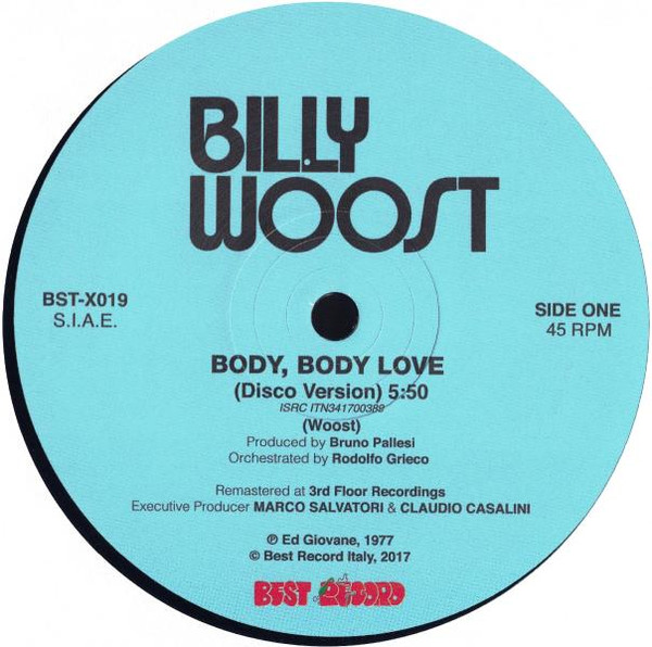 Billy Woost - Body, Body Love | Best Record Italy (BST-X019) - 2 Billy Woost - Body, Body Love | Best Record Italy (BST-X019) - 2