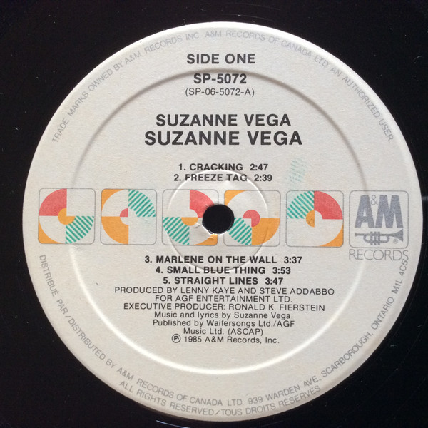 Suzanne Vega - Suzanne Vega | A&M Records (SP-5072) - 3