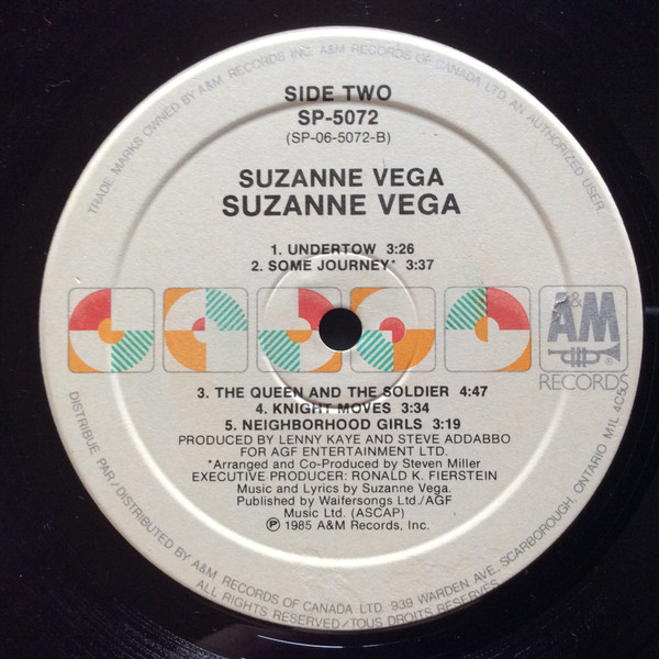 Suzanne Vega - Suzanne Vega | A&M Records (SP-5072) - 4