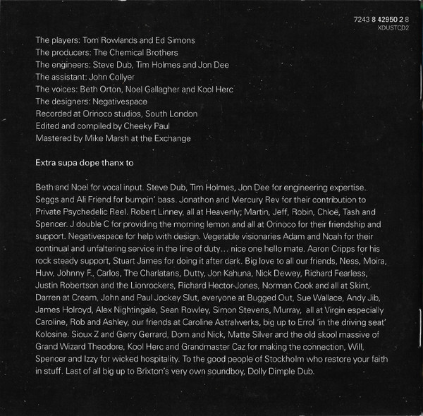 The Chemical Brothers - Dig Your Own Hole | Freestyle Dust (XDUSTCD2) - 2