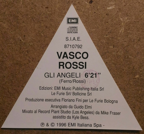 Vasco Rossi - Gli Angeli | EMI (8 71079 2) - 3