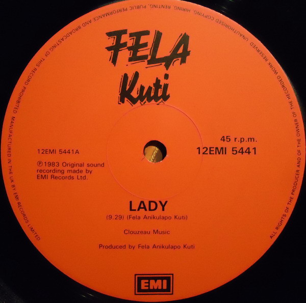 Fela Kuti - Lady | EMI (12EMI 5441) - 3