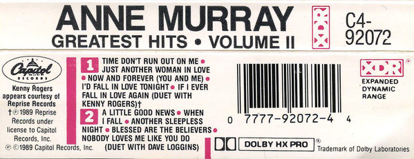 Anne Murray - Greatest Hits Vol. II | Capitol Records (C4-92072) - 2 Anne Murray - Greatest Hits Vol. II | Capitol Records (C4-92072) - 2