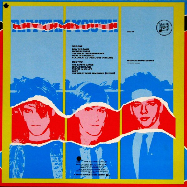Men Without Hats - Rhythm Of Youth [Vinyl] | Sire (STAT 10) - 2