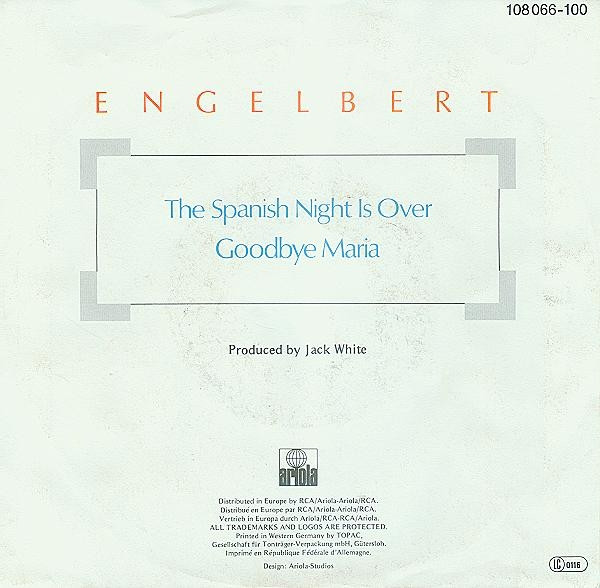 Engelbert Humperdinck - The Spanish Night Is Over | Ariola (108 066) - 2