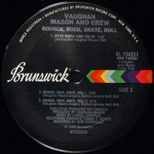 Vaughan Mason & Crew - Bounce, Rock, Skate, Roll | Brunswick (BL 754221) - 4 Vaughan Mason & Crew - Bounce, Rock, Skate, Roll | Brunswick (BL 754221) - 4