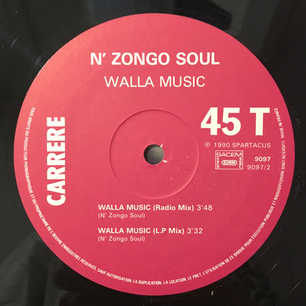 N'Zongo Soul - Walla Music | Carrere (9097) - 3