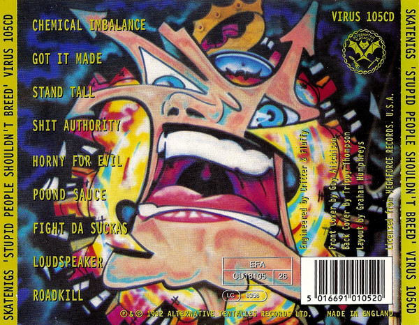 Skatenigs - Stupid People Shouldn't Breed | Alternative Tentacles (VIRUS 105CD) - main Skatenigs - Stupid People Shouldn't Breed | Alternative Tentacles (VIRUS 105CD) - main