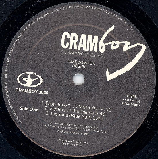 Tuxedomoon - Desire | Cramboy (CBoy 3030) - 3