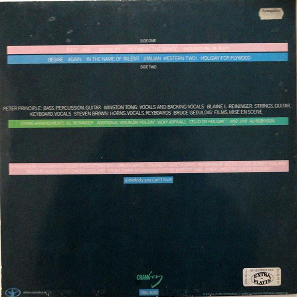 Tuxedomoon - Desire | Cramboy (CBoy 3030) - 2