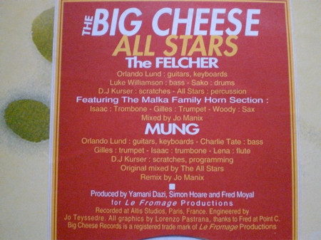 The Big Cheese All Stars - The Felcher / Mung | Big Cheese Records (FROMAGE 334) - 2 The Big Cheese All Stars - The Felcher / Mung | Big Cheese Records (FROMAGE 334) - 2