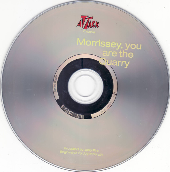 Morrissey - You Are The Quarry | Attack Records (ATKCD001) - 4