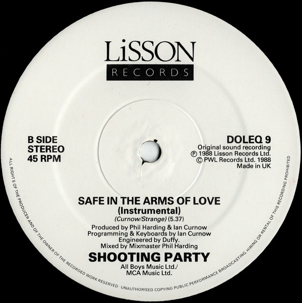 Shooting Party - Safe In The Arms Of Love | Lisson Records (DOLEQ 9) - 2