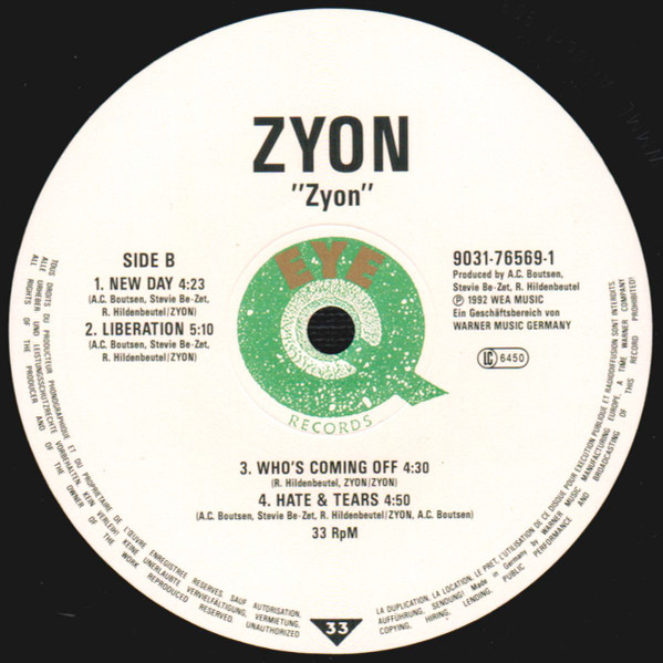Zyon - Zyon | Eye Q Records (9031-76569-1) - 4 Zyon - Zyon | Eye Q Records (9031-76569-1) - 4
